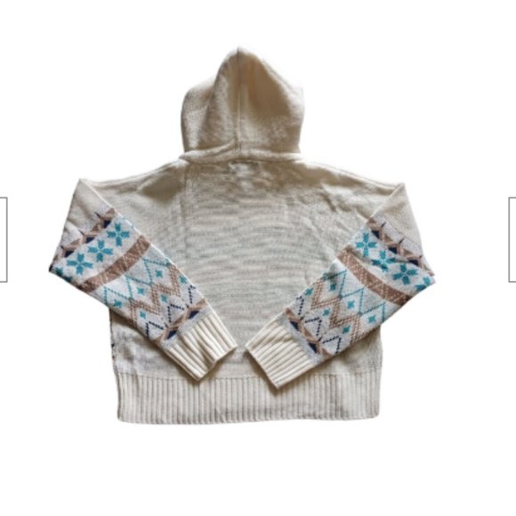 Derek Heart womens size 2XL Soft Sweater Knit Hoodie Pullover Multicolor Print - Picture 3 of 8